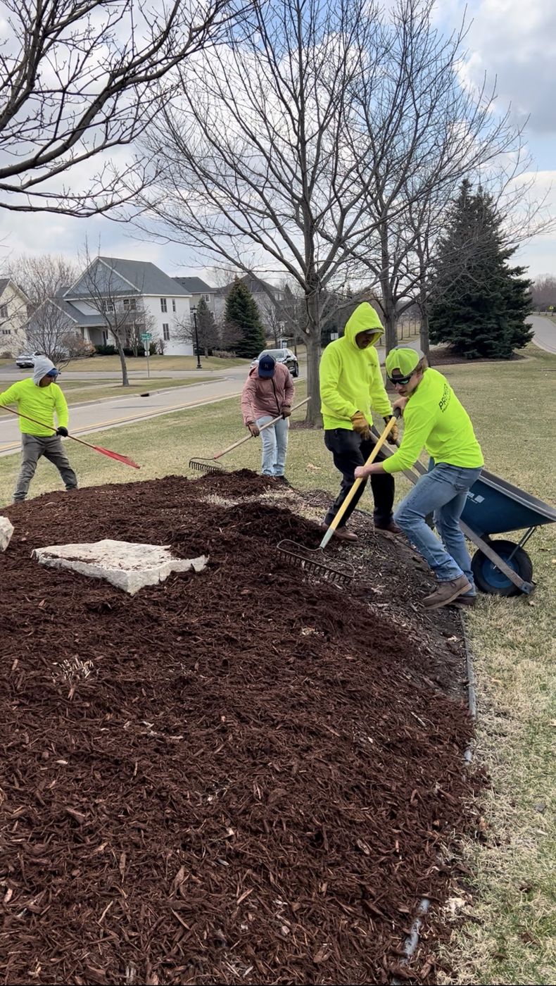 Mulch and Beds by Premier Property Maintenance